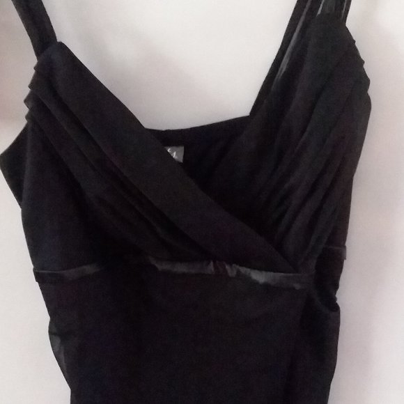 dots Black Vneck Dress NWT - Picture 4 of 8